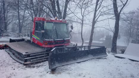 Snow-falling-on-the-snowcat-in-a-Polish-winter-resort-of-Szklarska-Poreba