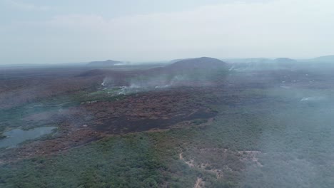 Pantanal-burning-wildfire-smoke-over-burnt-forest