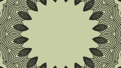 Tribal-kaleidoscope-design-in-light-brown-background--animation