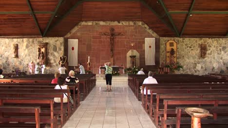 Inside-of-the-Notre-Dame-Cathedral,-Taiohae,-Nuku-Hiva,-French-Polynesia
