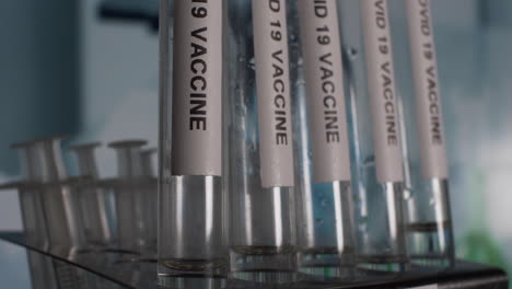 Sputnik-V-Covid-19-Vaccine-Test-Tube-Vials-In-Laboratory-Rack