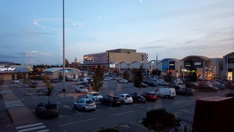 Hyperlapse-view-of-New-Mersey-Retail-shopping-center-situated-in-Speke-Liverpool-UK