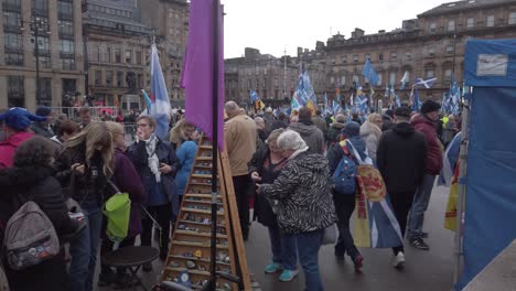 A-crowd-shot-of-people-at-an-Scottish-Independence-rally-at-George-Square