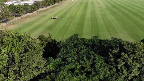 Aerial-view-of-a-polo-field-on-a-sunny-day