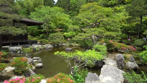 Togu-do---Pavilion-and-Pond-of-the-Buddhist-Ginkaku-ji-temple-in-Kyoto
