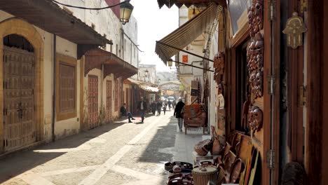 Market-street-in-the-old-city-of-Rabat-in-the-morning
