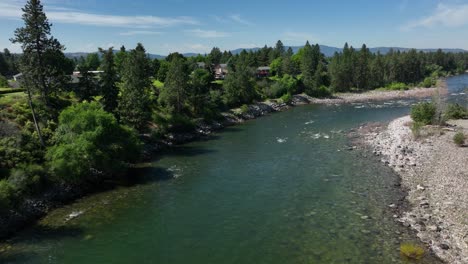 Luftaufnahme-Des-Langen-Und-Gewundenen-Flusses-Spokane-Im-Bundesstaat-Washington