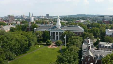 Drone-Shot-of-Baker-Library-and-Bloomberg-Center-at-Harvard-Business-School