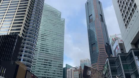 Modern-Raffles-Place,-Central-Business-District-of-Singapore