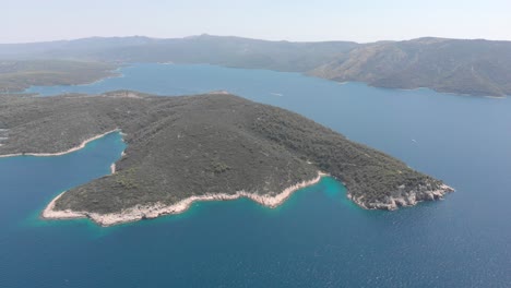 Kroatien-Landschaft-An-Der-Küste-Der-Dalmatinischen-Inseln