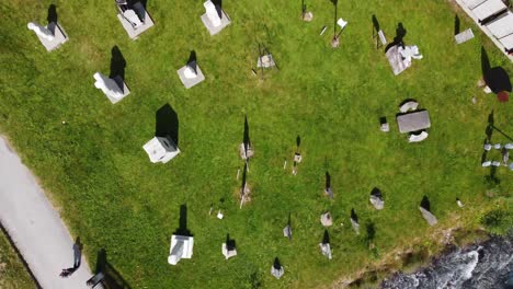 Top-down-view-over-controversial-sculpture-park-by-Stig-Eikaas-in-Byrkjelo-Norway