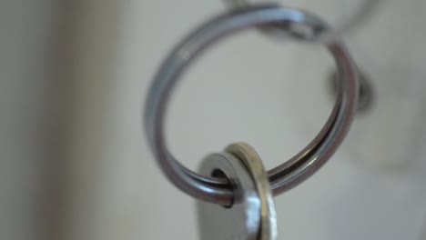 Keys-swinging-in-door-lock