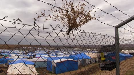 Un-Campo-De-Refugiados-En-Erbil,-En-El-Norte-De-Irak,-En-Muy-Malas-Condiciones