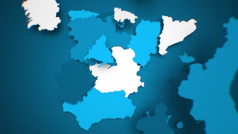 Motion-Graphics-Mapa-Animado-De-España-Formándose---Azul