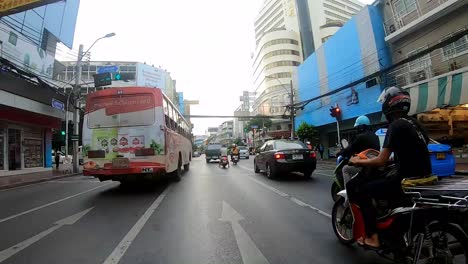 Driving-through-Bangkok-with-motorcycle