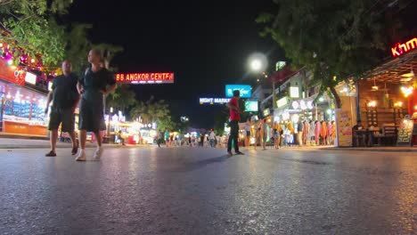 Timelapse-of-Party-Area-in-City-Center-at-Night