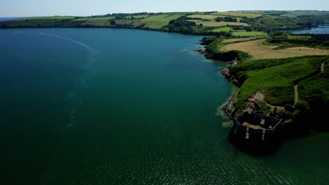 Aerial-view-of-James-Fort-on-a-splendid-sunny-day