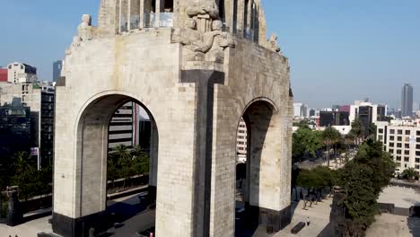 Elevation-view-of-Monumento-a-la-revulucion-in-mexico-city