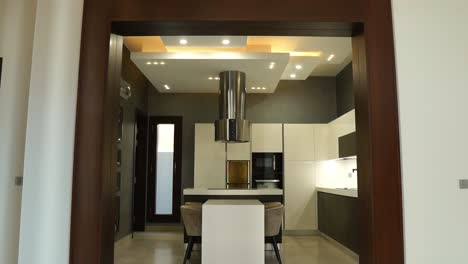 Modern-Kitchen-Clean-Interior-Design-With-Circular-Extractor-Fan