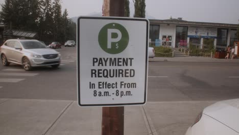 Parking-sign-in-downtown-Banff