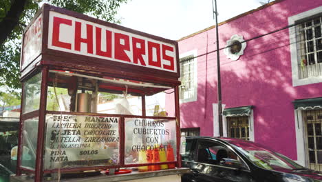 A-churros-street-food-stand-in-Mexico-City