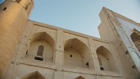 Bukhara-city,-Uzbekistan-Abdul-Aziz-Khan-Madrassa-front
