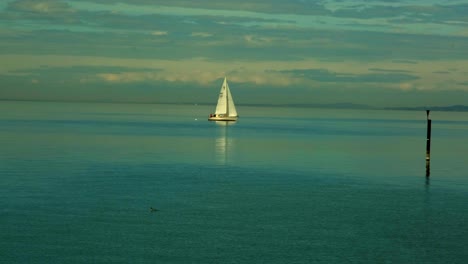White-sailing-boat-cruising-the-lake-of-Constance-in-Austria