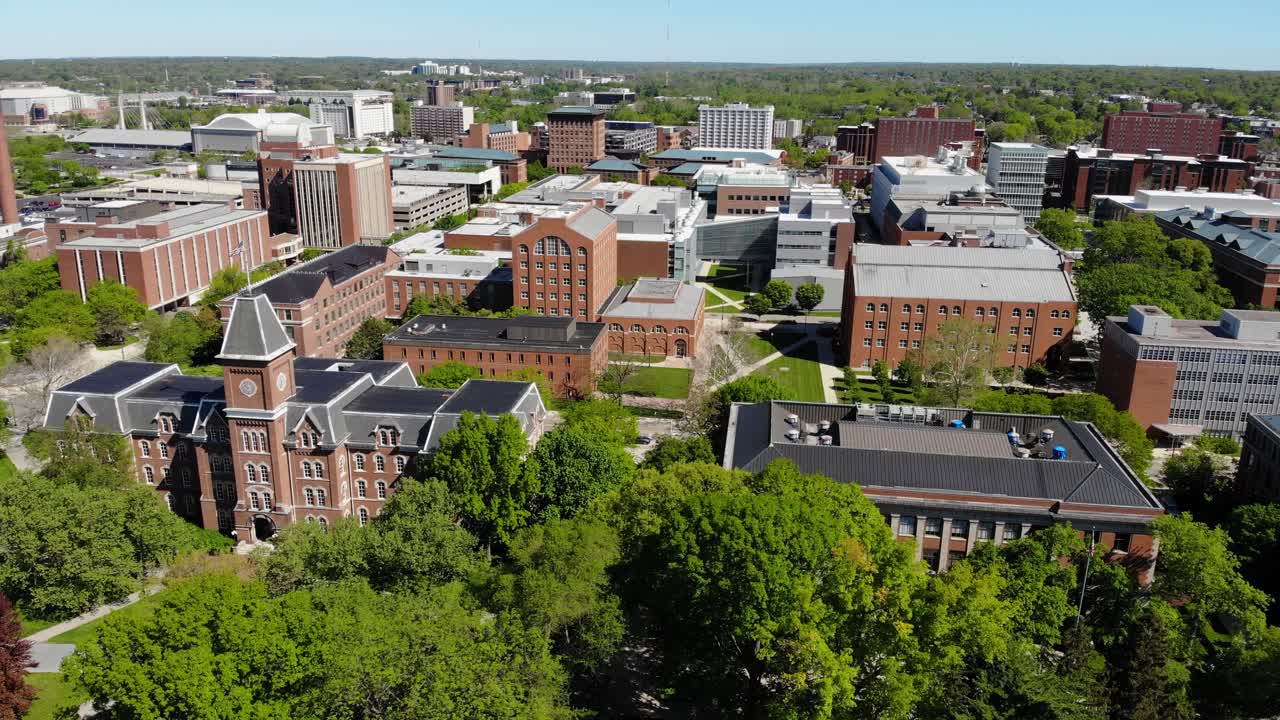 Premium stock video - Ohio state university campus and oval with ...