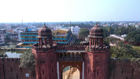Luftaufnahmen-Von-Darbhanga-Raj-Palace-Oder-Red-Fort-Darbhanga