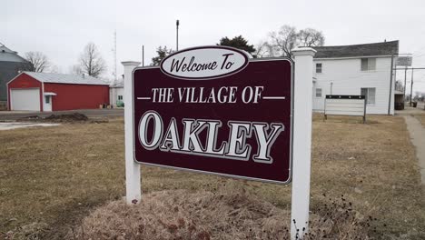 Welcome-to-Oakley-Michigan-village-sign