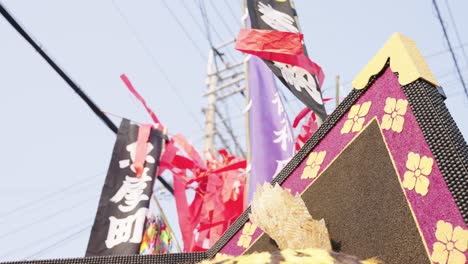 Year-of-the-Tiger-Mikoshi-Float,-Close-up-of-Details-at-Sagicho-Matsuri