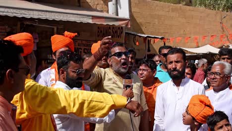 Local-politician-gives-a-speech-on-the-day-of-Lord-Ram-Navami