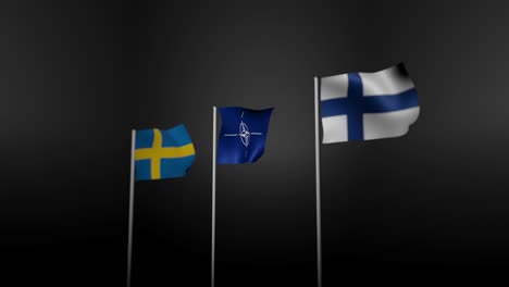 Nato-Finland-Sweden-3d-render-falg-animation