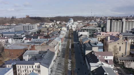 AERIAL:-Laisves-Avenue-with-Church-of-St