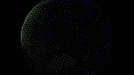 Close-up-of-the-drone-display-revolving-globe-at-the-Tokyo-2020-Olympics-opening-ceremony