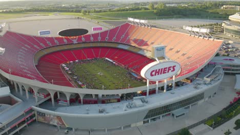 Aerial-View-of-Arrowhead-Stadium-with-People-on-the-Field-for-an-Event