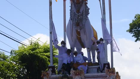 Balinese-Hindu-Cremation-ceremony-in-Denpasar,-Bali,-october-8,-2021