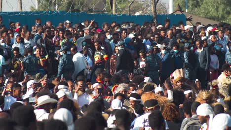 Soldaten-Der-äthiopischen-Armee-Organisieren-Eine-Volksbewegung-Auf-Dem-Minilk-Platz,-Um-Den-Adwa-Kampftag-Zu-Feiern