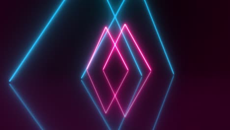 Abstract-neon-pink-light-tunnel