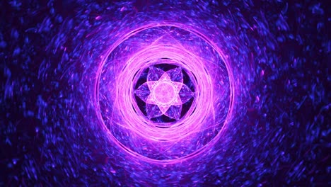 Crystalized-purple-flowering-nucleus---seamless-looping-fractal-spirals-abstract-background,-relaxing-meditative-spiritual-fusion,-intricate-kaleidoscope-mandala,-sacred-colorful-imagination-geometry
