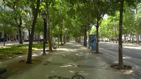 Avenida-da-Liberdade-is-a-tree-lined-avenue-connecting-two-squares-,-and-is-known-for-its-luxury-stores