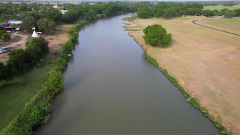 Aerial-footage-of-the-Pedernales-River-south-of-Stonewall-Texas