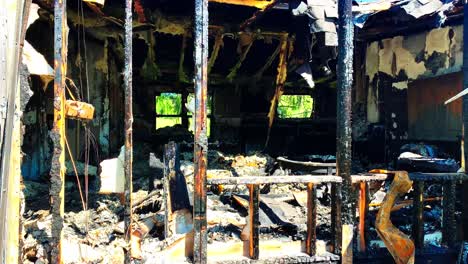 Aftermath-of-a-house-fire-of-a-mobile-home