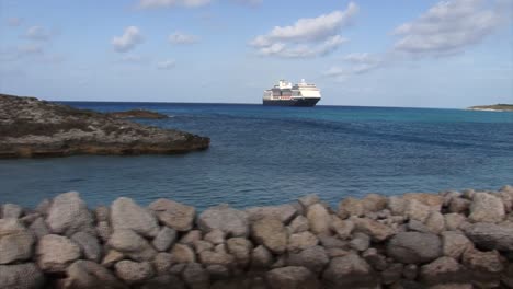 Cruise-ship-Westerdam-anchored-near-Half-Moon-Cay-island