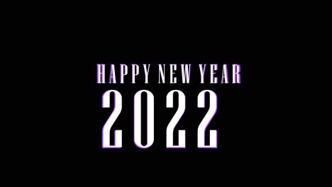 3D-text-Happy-New-Year-2022-with-digital-glitch-effect-on-black-background