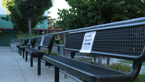 One-Person-Per-Bench-Sign-Multiple-Benches-Covid-19-Social-Distancing