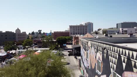 Drone-shot-near-the-building-with-graffiti-in-Santa-Ana