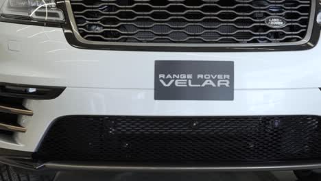 front-end-of-land-rover-velar,-modern-white-range-rover,-british-car,-latest-generation-car,-luxury-car