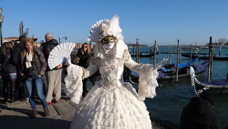 Novia-Blanca-Diabólica-Volto-Masquerade-Disfraz-Enmascarado-Venecia-Italia