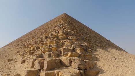Looking-Up-Towards-Point-Of-Bent-Pyramid-At-Royal-Necropolis-Of-Dahshur